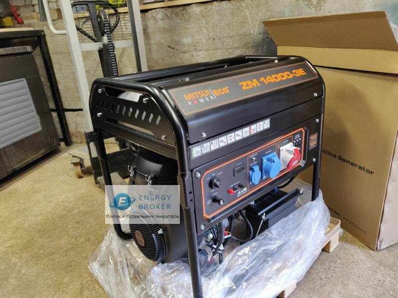 Mitsui ZM 14000 E-3 с АВР после распаковки из коробки
